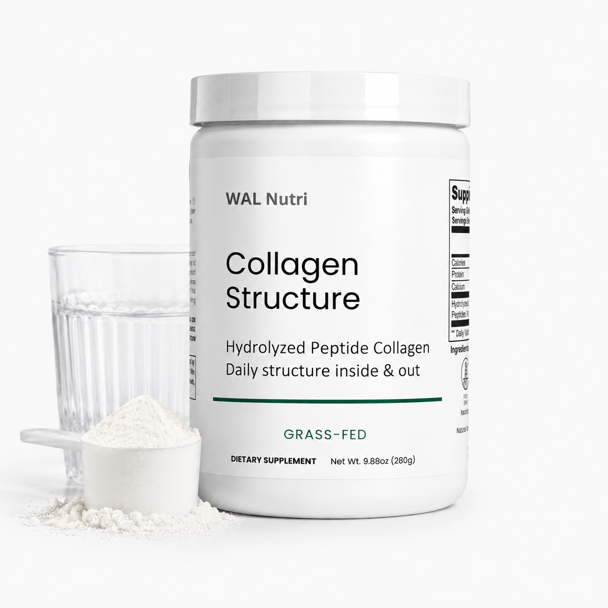 Collagen Structure -  peptides (Types I & III)
